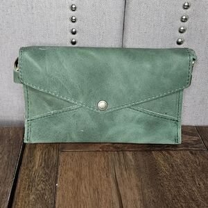 Portland Leather Goods Envelope Convertible Crossbody Cucumber